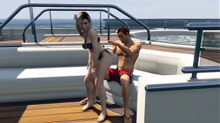GTA 5 – Cutie Bikini Babe gets Fucked on Yacht (Moans Added)