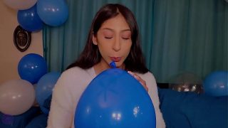 Squirting On My Birthday Balloons