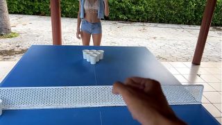 YouTube Show: Strip Game Beer Pong with Mini Bikini Beauty